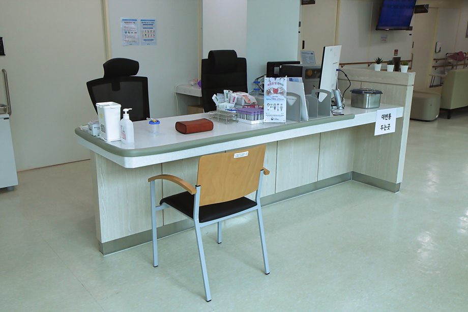 장애인건강검진센터 2층 채혈실 사진